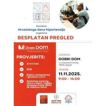 POZIV NA BESPLATAN PREGLED – “Lov na tihog ubojicu”