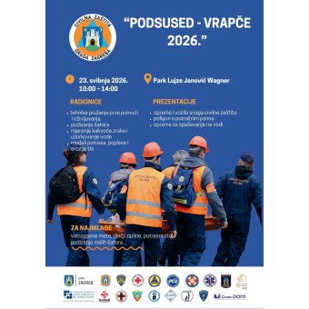 Vježba civilne zaštite Grada Zagreba „Podsused – Vrapče 2026.”
